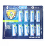 Oral B Braun 9-Pack Floss Action Replacement Tooth Brush Head EB25-9