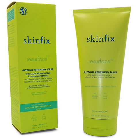 Skinfix 236mL Resurface+ Glycolic Renewing Scrub Body Peel and Polish