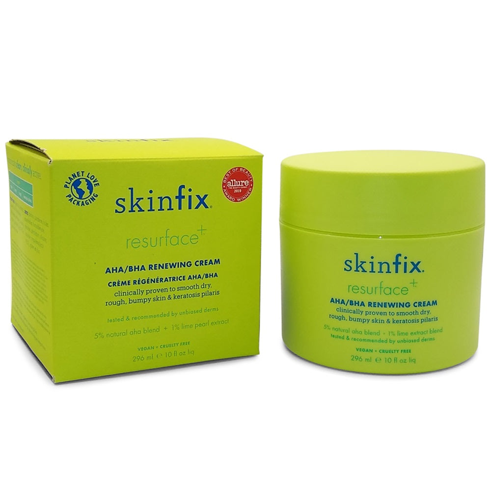 Skinfix 296mL Resurface+ AHA/BHA Renewing Cream for Rough & Bumpy Skin