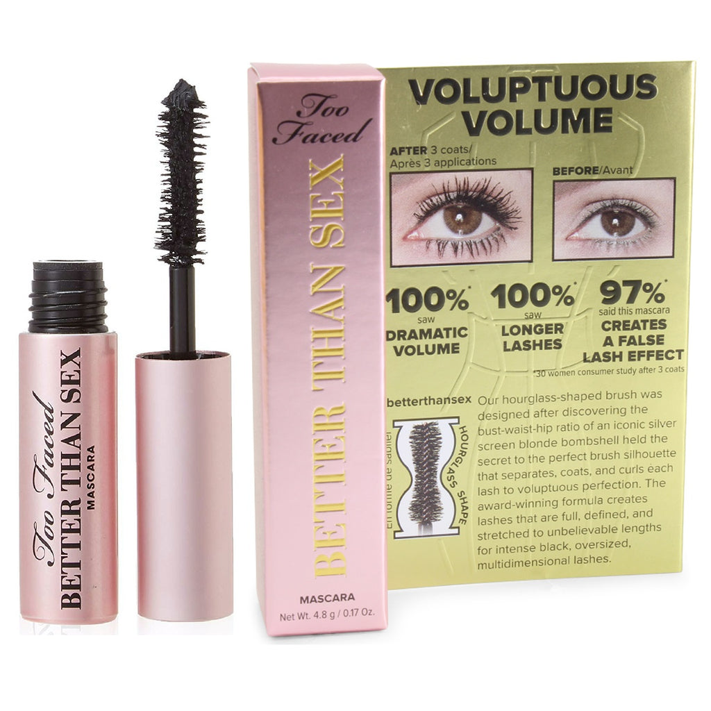 Too Faced 4.8g Better Than Sex Volumising Mascara Mini Size (Non-Waterproof)