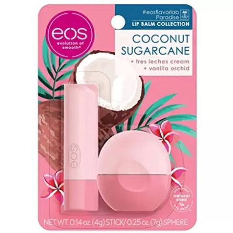 eos Flavor Lab Paradise 2-Pack Coconut Sugarcane Sphere and Stick